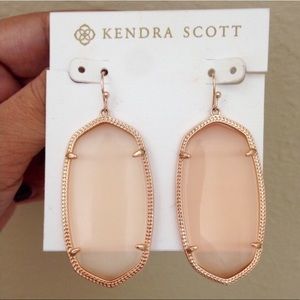 Kendra Scott Rose Gold Peach Danielle earrings